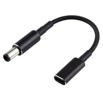 Cáp bện nylon PD 100W 18.5-20V đầu 7.4 x 0.6mm sang USB-C / Type-C cho HP, 7.4 x 0.6mm