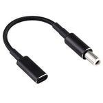 Cáp chuyển đổi PD 100W 18.5-20V 7.4 x 0.6mm sang USB-C / Type-C bện nylon cho Dell, 7.4 x 0.6mm