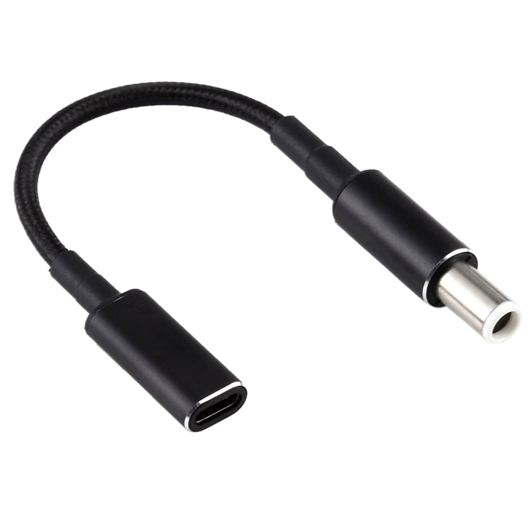 Cáp chuyển đổi PD 100W 18.5-20V 7.4 x 0.6mm sang USB-C / Type-C bện nylon cho Dell, 7.4 x 0.6mm