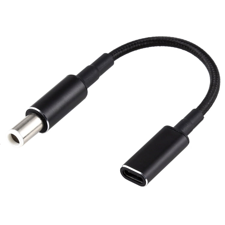 Cáp chuyển đổi PD 100W 18.5-20V 7.4 x 0.6mm sang USB-C / Type-C bện nylon cho Dell, 7.4 x 0.6mm