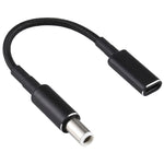 Cáp chuyển đổi PD 100W 18.5-20V 7.4 x 0.6mm sang USB-C / Type-C bện nylon cho Dell, 7.4 x 0.6mm