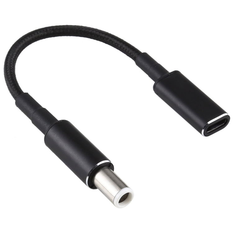 Cáp chuyển đổi PD 100W 18.5-20V 7.4 x 0.6mm sang USB-C / Type-C bện nylon cho Dell, 7.4 x 0.6mm