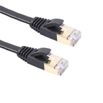 Cáp mạng CAT7 10 Gigabit Ethernet siêu mỏng 1m cho modem router LAN - có đầu nối RJ45 chống nhiễu, dài 1m
