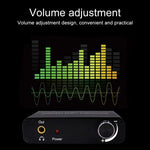 Bộ chuyển đổi DAC 192KHz HD HIFI quang sang RCA + 3.5mm tai nghe kênh âm thanh kỹ thuật số 5.1 có điều khiển âm lượng, DAC 192KHz
