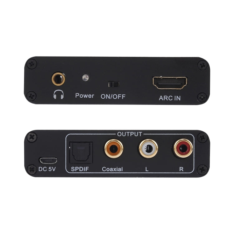 Bộ trích xuất âm thanh ARC 192KHz HDMI ARC sang SPDIF + Coaxial + L/R, bộ chuyển đổi kênh trả âm, ARC 192KHz