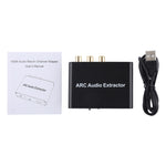 Bộ trích xuất âm thanh ARC 192KHz HDMI ARC sang SPDIF + Coaxial + L/R, bộ chuyển đổi kênh trả âm, ARC 192KHz