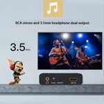 Bộ trích xuất âm thanh ARC 192KHz HDMI ARC sang SPDIF + Coaxial + L/R, bộ chuyển đổi kênh trả âm, ARC 192KHz