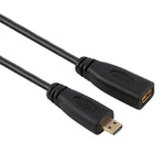 Cáp chuyển đổi đầu nối Micro HDMI cái sang đực mạ vàng dài 30cm 1080P