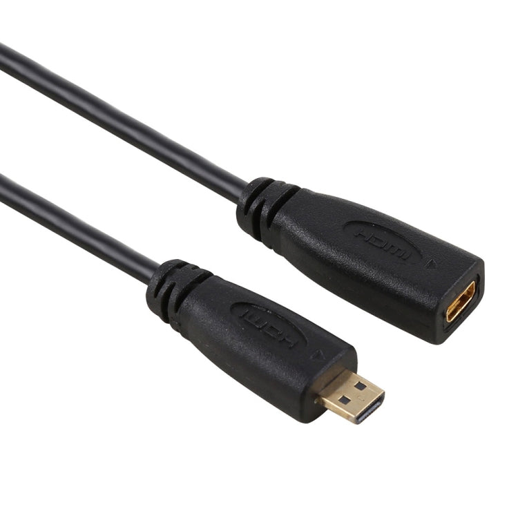Cáp chuyển đổi đầu nối Micro HDMI cái sang đực mạ vàng dài 30cm 1080P