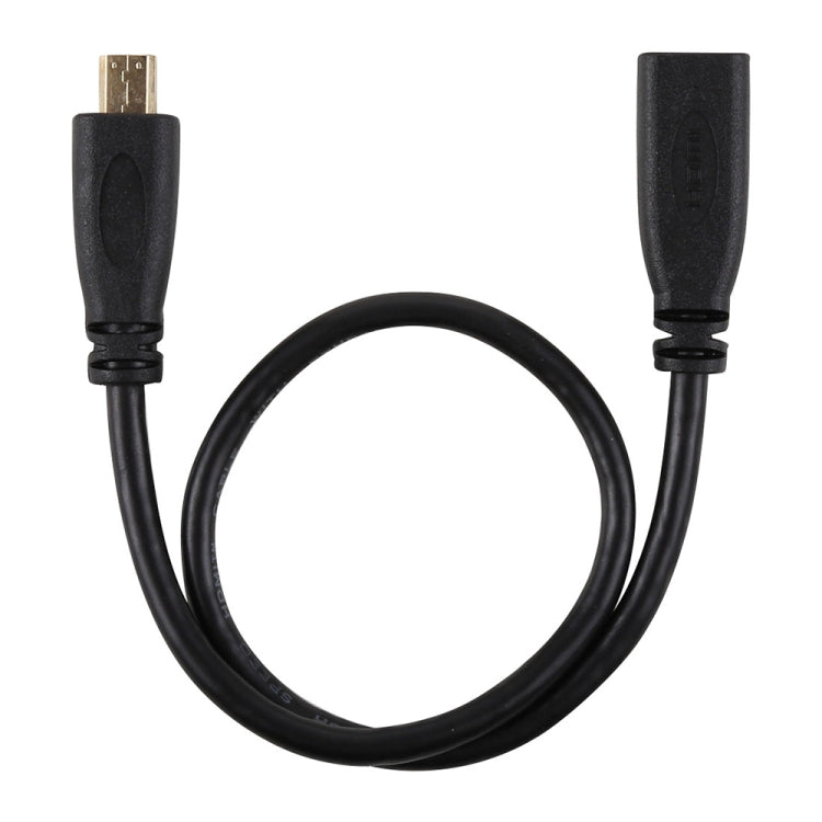 Cáp chuyển đổi đầu nối Micro HDMI cái sang đực mạ vàng dài 30cm 1080P