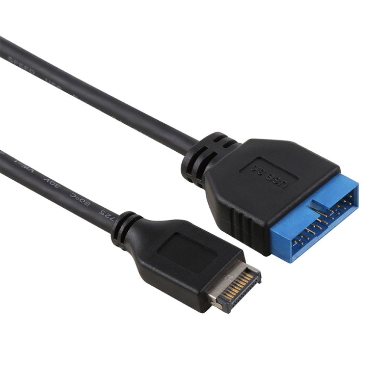 Cáp mở rộng bo mạch chủ USB 3.1 Type-E sang USB 3.0 19 chân đực dài 30cm