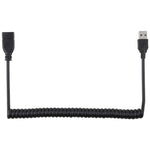 Cáp nối dài lò xo rút USB 3.0 đực sang cái dài 1.5m, USB 3.0 đực sang cái