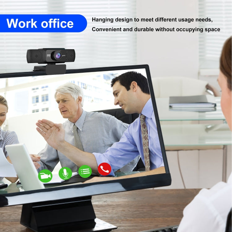 Webcam video HD 1080P điều chỉnh HXSJ S5 có micro cho PC