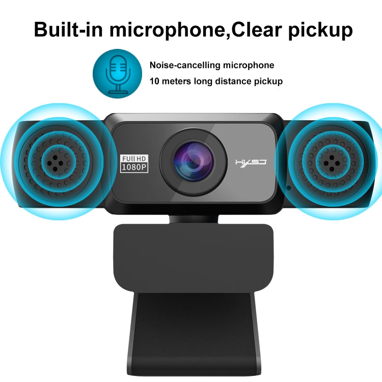 Webcam video HD 1080P điều chỉnh HXSJ S5 có micro cho PC