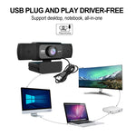 Webcam video HD 1080P điều chỉnh HXSJ S5 có micro cho PC