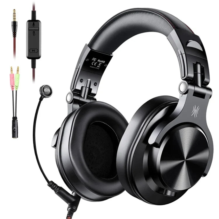 Tai nghe có dây OneOdio A71 chụp tai, giảm tiếng ồn, có mic, A71M (Đen), A71 (Nâu)