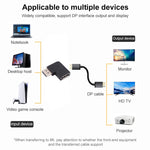 Bộ chuyển đổi góc DisplayPort đực sang DisplayPort cái 8K, DP đực sang DP cái góc