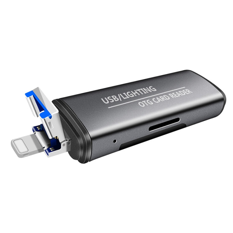 USB 2 trong 1 118 + 8 Pin USB Flash Disk / Đầu đọc thẻ nhớ OTG cho điện thoại di động hệ điều hành IOS / Máy tính