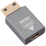 Bộ chuyển đổi Micro HDMI cái sang Mini HDMI đực, Micro HDMI sang Mini HDMI