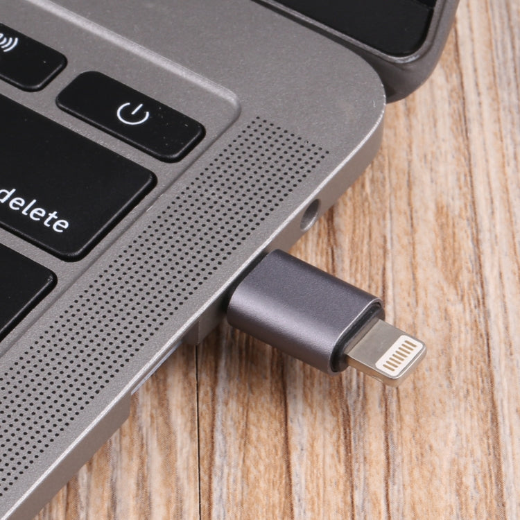 Bộ chuyển đổi USB-C / Type-C đực sang 8 Pin đực sạc + truyền dữ liệu + OTG, Type-C đực sang 8 Pin đực
