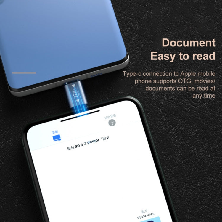 Bộ chuyển đổi USB-C / Type-C đực sang 8 Pin đực sạc + truyền dữ liệu + OTG, Type-C đực sang 8 Pin đực