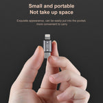 Bộ chuyển đổi USB-C / Type-C đực sang 8 Pin đực sạc + truyền dữ liệu + OTG, Type-C đực sang 8 Pin đực