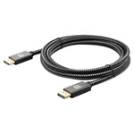 Cáp DisplayPort đực sang đực OD6.5mm, Chiều dài: 2m, DP đực sang đực
