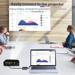 Bộ chuyển đổi HDCO-VGAM2 VGA đực 1080P sang HDMI cái kèm cáp âm thanh 3.5mm, HDCO-VGAM2