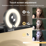 Camera làm đẹp máy tính Landshine góc rộng 90 độ 2K USB tự động lấy nét có đèn vòng