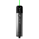 Bút lật trang laser cảm ứng đa chức năng ánh sáng xanh 32GB Người trình chiếu không dây PPT, A9 Pro 32GB Ánh sáng xanh (Xám)
