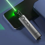 Bút lật trang laser cảm ứng đa chức năng ánh sáng xanh 32GB Người trình chiếu không dây PPT, A9 Pro 32GB Ánh sáng xanh (Xám)