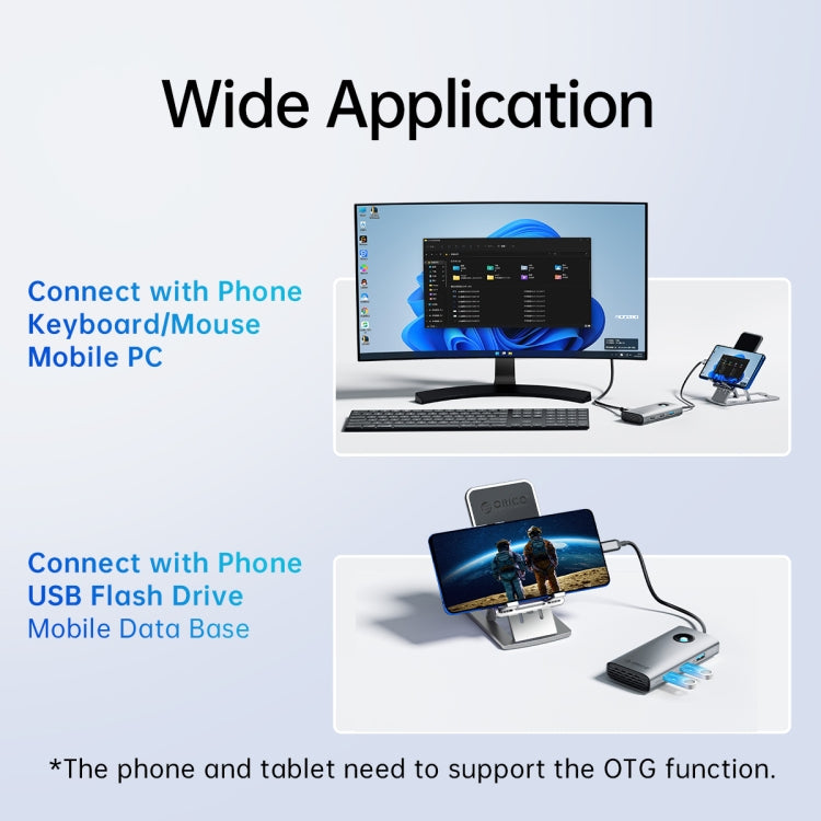 Đế cắm đa năng 5 trong 1 ORICO PW11-5P Type-C / USB-C 5Gbps, PW11-5P