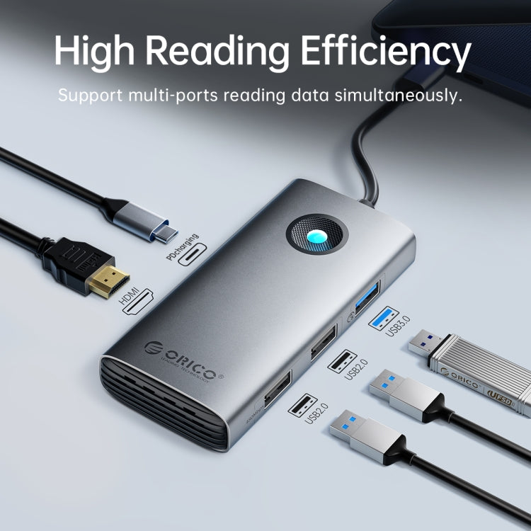 Đế cắm đa năng 5 trong 1 ORICO PW11-5P Type-C / USB-C 5Gbps, PW11-5P