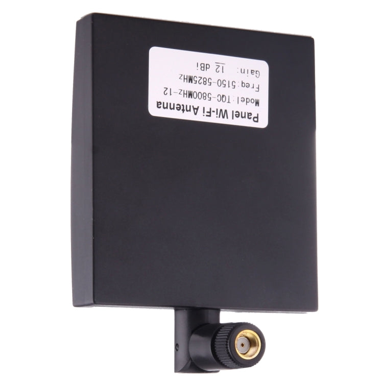 Ăng-ten WiFi tấm 5.8GHz đầu nối SMA đực 12dBi, màu đen 5.8GHz