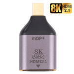 Bộ chuyển đổi HDMI 2.1 cái sang Mini DP đực 8K 60Hz, Mini DP đực