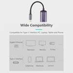 Cáp chuyển đổi USB-C / Type-C đực sang RJ45 cái 100M, cáp RJ45 cái 100M