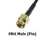 Ăng-ten SMA đực 7dBi tăng cường thu sóng 4G LTE CPRS GSM 2.4G WCDMA 3G, bộ chuyển đổi mạng ăng-ten 7dBi SMA 4G