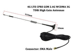 Ăng-ten SMA đực 7dBi tăng cường thu sóng 4G LTE CPRS GSM 2.4G WCDMA 3G, bộ chuyển đổi mạng ăng-ten 7dBi SMA 4G