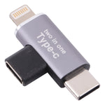 Bộ chuyển đổi USB-C / Type-C cái sang 8 Pin đực + bộ chuyển đổi USB-C / Type-C đực, Type-C cái sang 8 Pin + Type-C đực