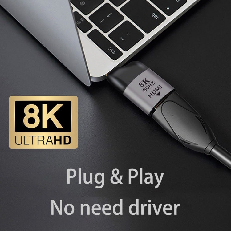 Bộ chuyển đổi HDMI cái sang USB-C / Type-C đực 8K 60Hz, HDMI cái sang Type-C đực