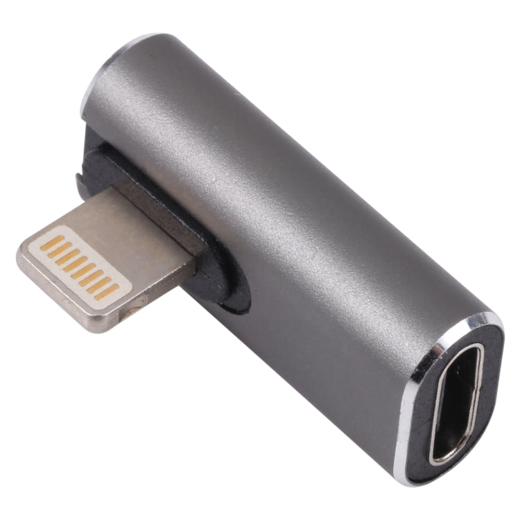 Bộ chuyển đổi sạc 20W 8 Pin đực sang USB-C / Type-C cái góc vuông, góc vuông