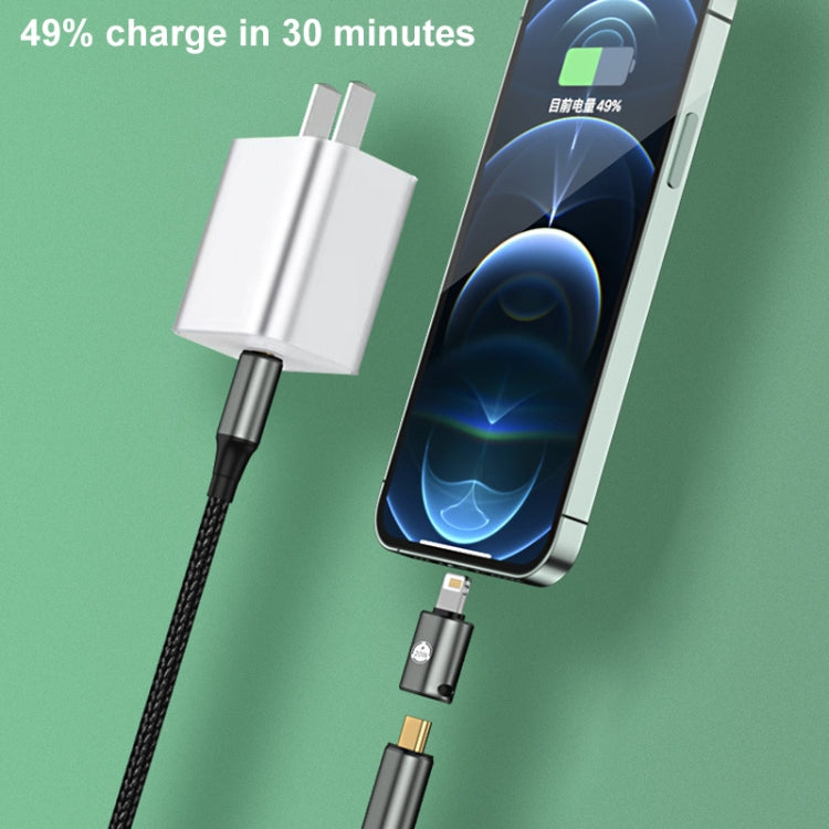 Bộ chuyển đổi sạc 20W 8 Pin đực sang USB-C / Type-C cái thẳng, thẳng