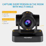 Camera hội nghị video PTZ USB FEELWORLD USB10X zoom quang 10X 1080P, phích cắm EU và Mỹ, USB10X