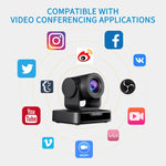 Camera hội nghị video PTZ USB FEELWORLD USB10X zoom quang 10X 1080P, phích cắm EU và Mỹ, USB10X
