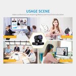 Camera hội nghị video PTZ USB FEELWORLD USB10X zoom quang 10X 1080P, phích cắm EU và Mỹ, USB10X