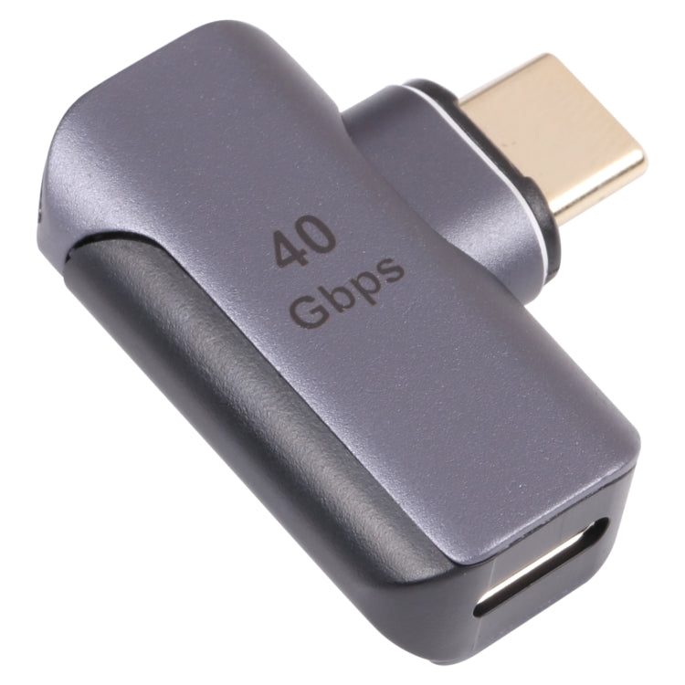 Bộ chuyển đổi khuỷu USB-C / Type-C đực sang cái 40Gbps, Type-C 4.0 M sang F khuỷu