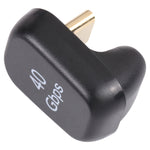 Bộ chuyển đổi USB-C / Type-C 4.0 đực sang cái 40Gbps, Type-C 4.0 M sang F khuỷu đôi