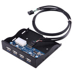 Bảng điều khiển trước mở rộng ổ đĩa mềm 3.5 inch HUB 4 cổng USB 2.0 bộ chuyển đổi kết nối