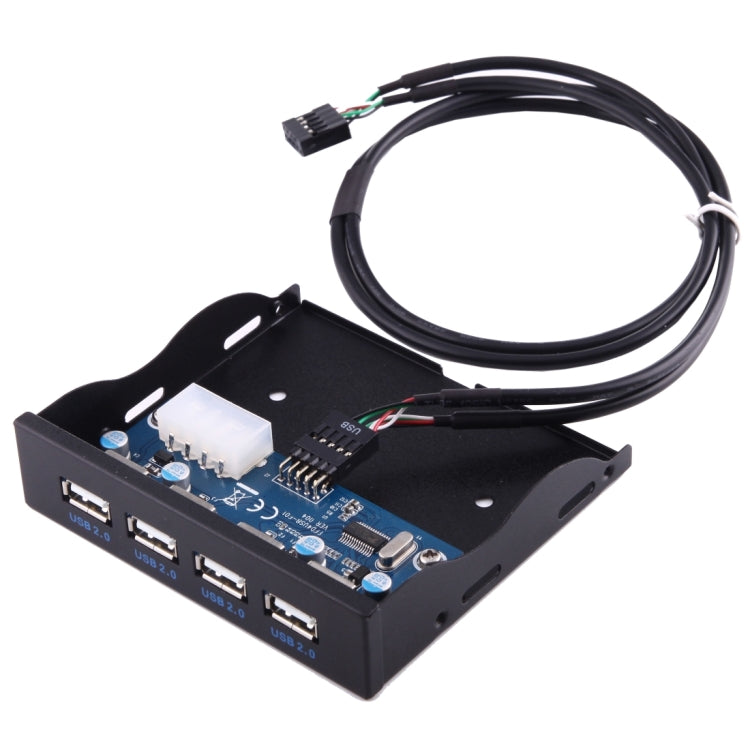 Bảng điều khiển trước mở rộng ổ đĩa mềm 3.5 inch HUB 4 cổng USB 2.0 bộ chuyển đổi kết nối