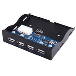 Bảng điều khiển trước mở rộng ổ đĩa mềm 3.5 inch HUB 4 cổng USB 2.0 bộ chuyển đổi kết nối